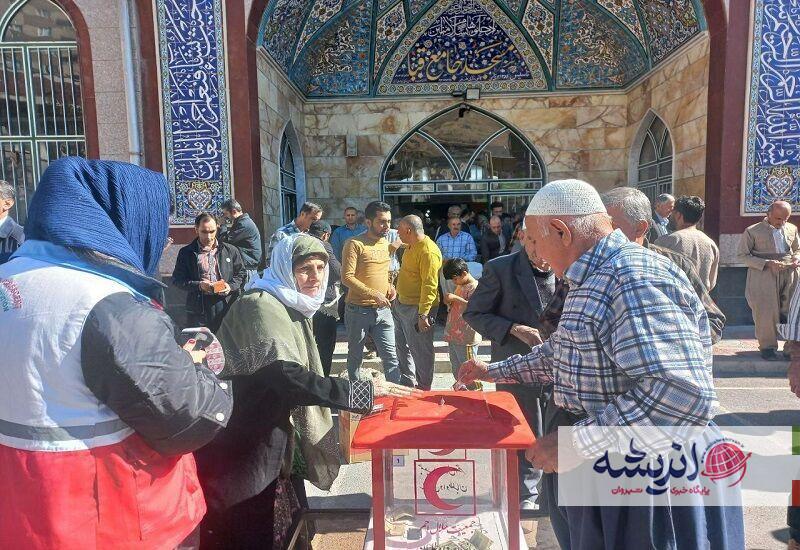 ۷۲۱ میلیون تومان کمک مردمی به غزه و لبنان در کردستان جمع‌آوری شد