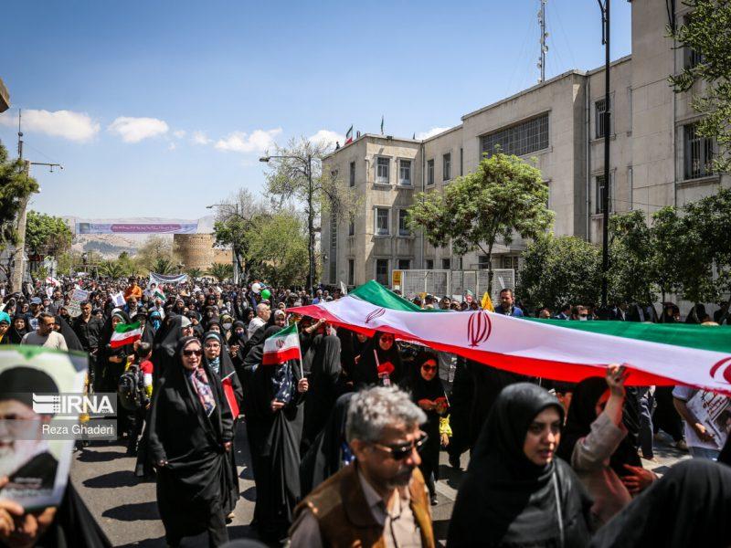 فیلم|  حضور جامعه ورزش و جوانان فارس در راهپیمایی روز جهانی قدس