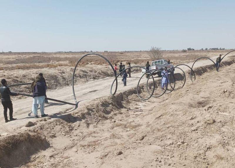 مشکل افت فشار آب در ۲ روستای زهک منطقه سیستان رفع شد