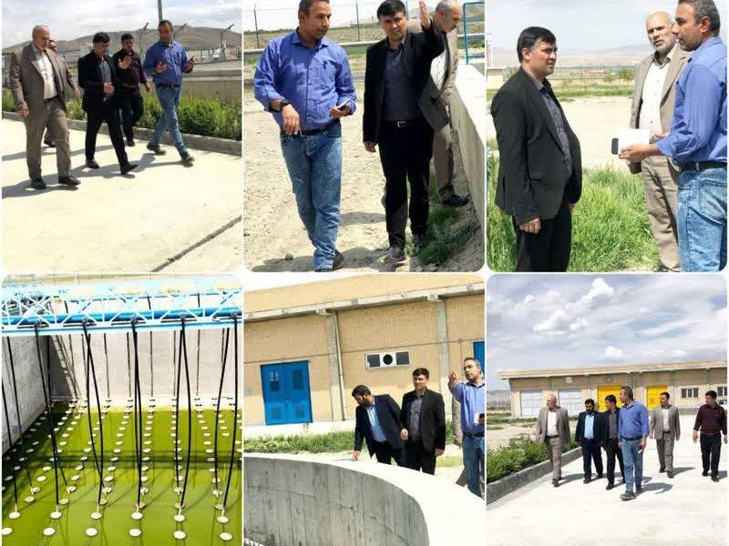 بازدید فرماندار و مقامات قضایی شیروان از پروژه تصفیهخانه فاضلاب