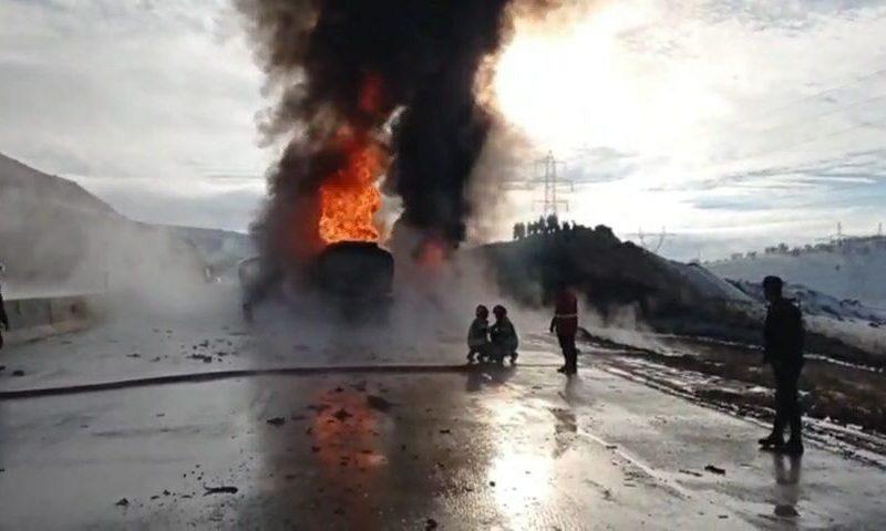 ته‌سیگار، تریلی را به آتش کشید