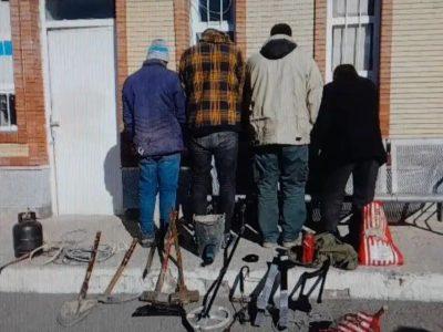 چهار حفار غیرمجاز در تاکستان دستگیر شدند