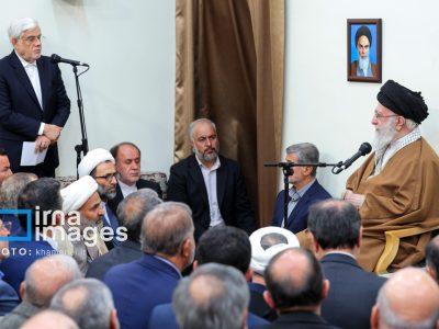 دیدار جمعی از مسئولان ارشد سه قوه با رهبر انقلاب