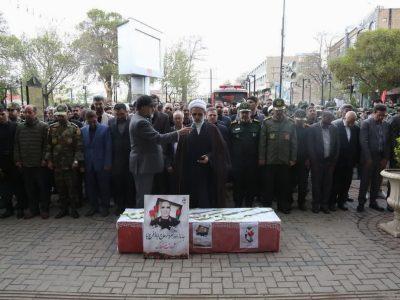 پیکر مطهر جانباز شهید در زنجان تشییع شد