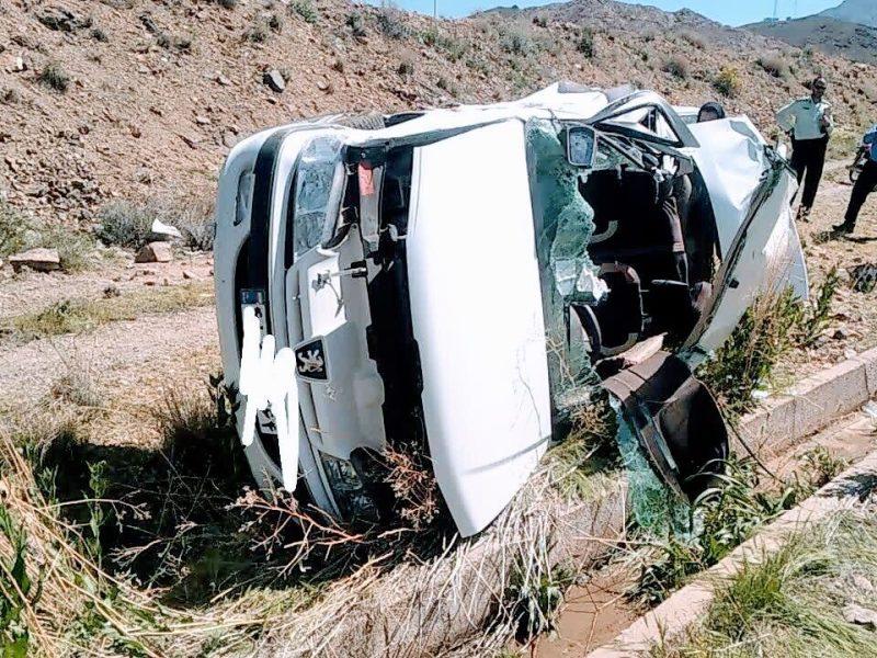 ۲ فوتی و سه مصدوم در واژگونی خودرو پژو پارس در محور تیران به فریدن