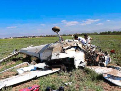 فوت خلبان قزوینی پس از سقوط هواپیمای آموزشی