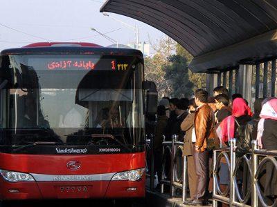 استقرار متصدیان بلیت اتوبوس در خطوط تندوری تهران