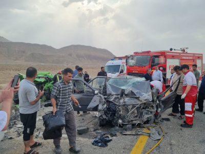 تصادف در جاده قدیم قم _ کاشان سه فوتی و سه مصدوم برجای گذاشت