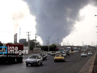 اعزام مجروحان حادثه بندرشهید رجایی به سه بیمارستان بندرعباس +فیلم