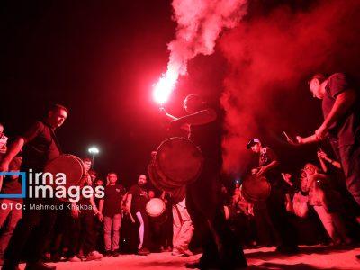 سوگواری مردم کیش برای جانباختگان حادثه انفجار بندر شهید رجایی