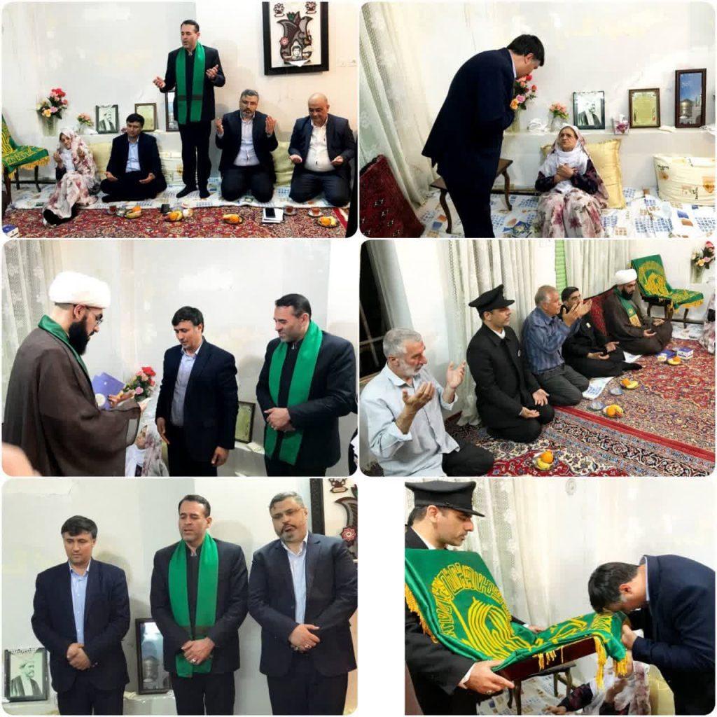 ‍ 🌹 فرماندار شیروان به پاس خدمات به ایثارگران، نشان خادم امام رضا(ع) را دریافت کرد