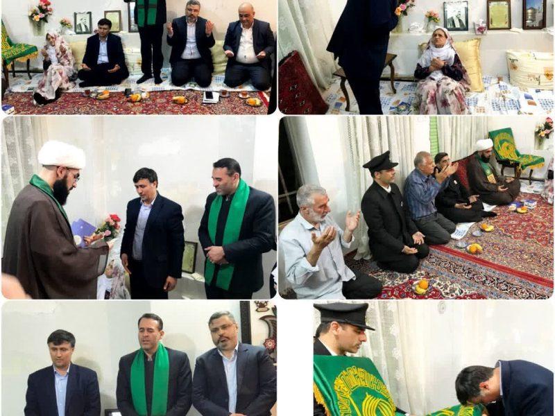 فرماندار شیروان به پاس خدمات به ایثارگران، نشان خادم امام رضا(ع) را دریافت کرد
