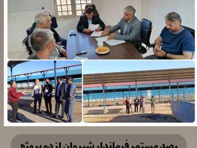 رصد مستمر فرماندار شیروان از دو پروژه 🔴کلان گلخانه‌ای و گاوداری ١٠ هزار راسی
