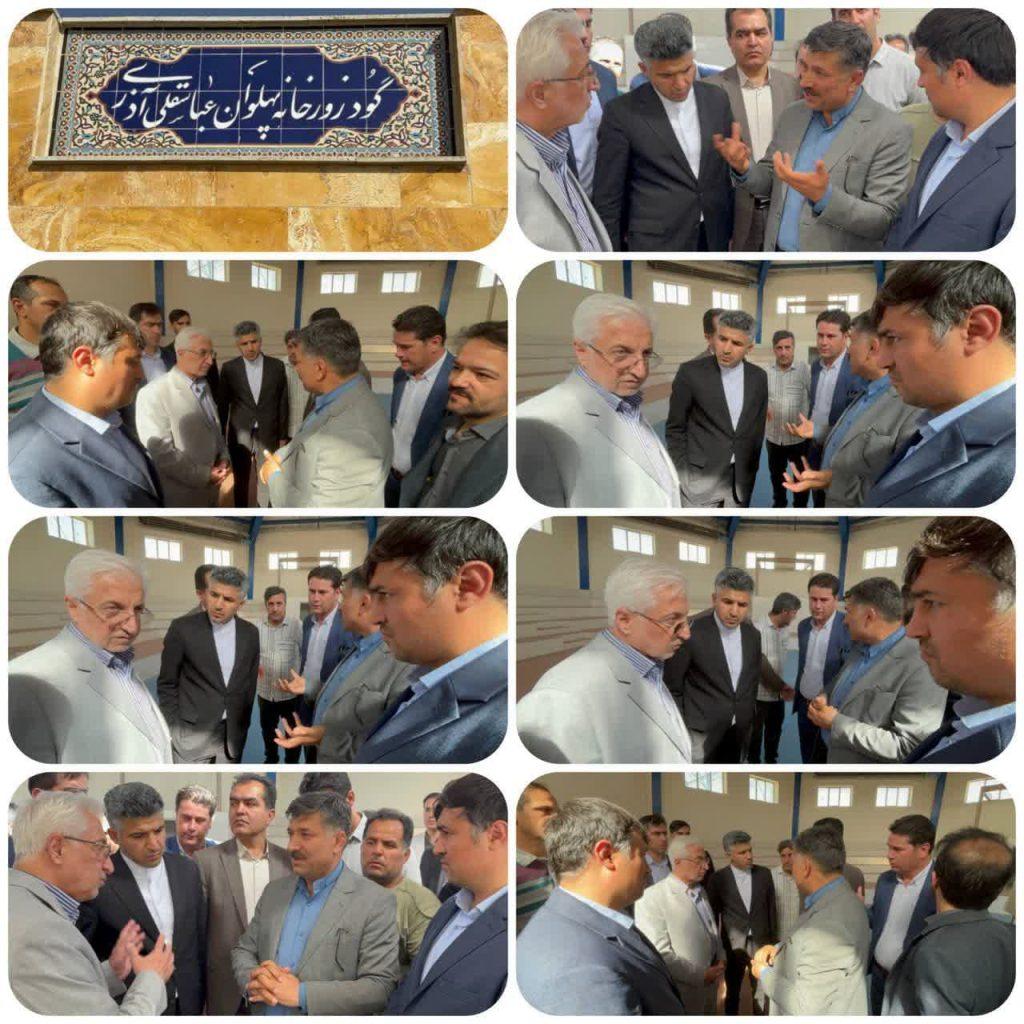بازدید مسئولان استانی و شهرستانی از زورخانه پهلوان عباسقلی آذری شیروان | تأکید بر آمادگی و محوطه‌سازی برای افتتاح در هفته دولت