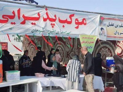 پذیرایی روزانه از ‌۳ هزار زائر پیاده رضوی در موکب بچه‌مسجدی‌های شیروان‌