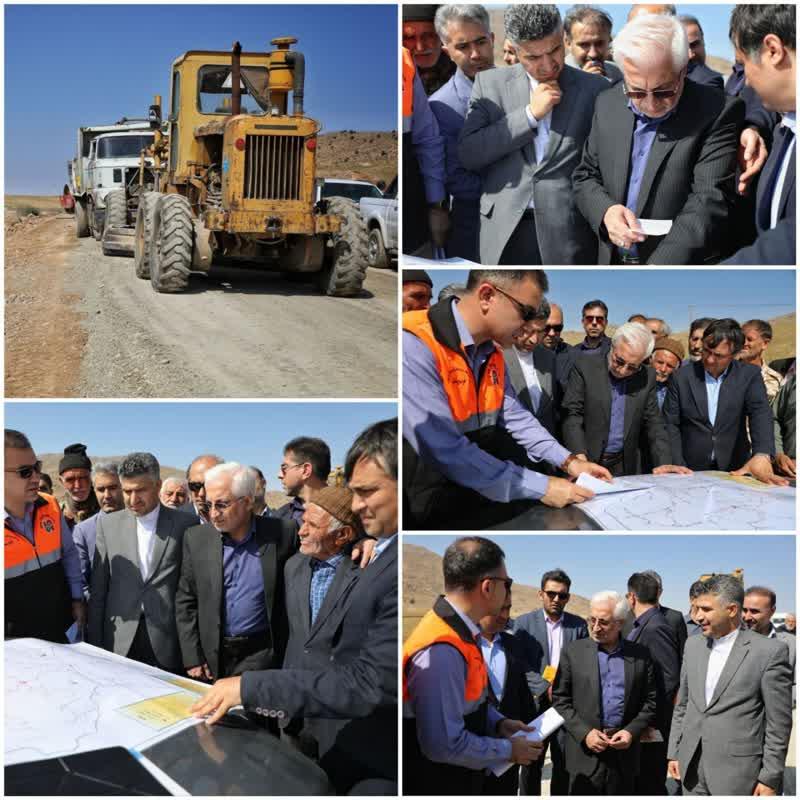 بازدید از مسیر راه روستایی زیدر – خیرآباد/ اختصاص ۱۵ میلیارد تومان برای بنسریع پروژه راه روستایی