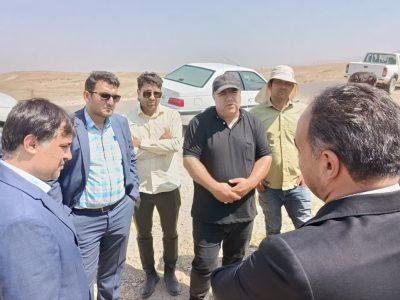 بازدید فرماندار شیروان از عملیات حفاری پروژه آبرسانی رزمغان و سنگچین