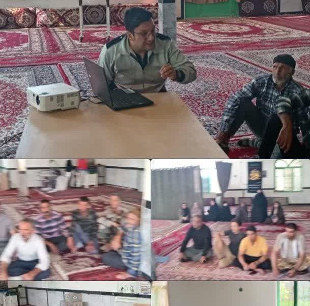 برگزاری کلاس آموزشی بهداشت و بیماری های دام با محوریت بروسلوز و هاری در روستای توده توسط شبکه دامپزشکی