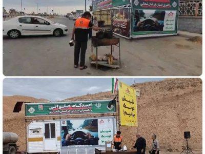 برپایی ۴ ایستگاه صلواتی در جاده های خراسان شمالی