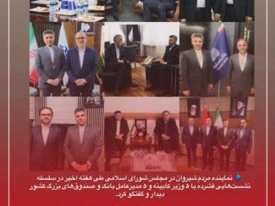 ماراتن دیدارهای قدرتی در تهران  سرمایه‌گذاری و توسعه شیروان محور گفتگوها
