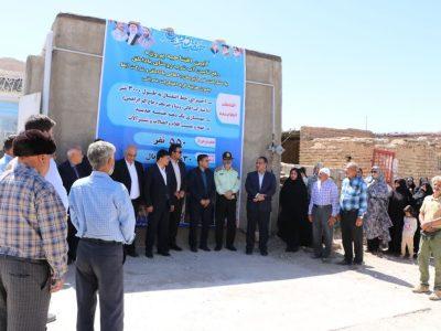 آیین افتتاحیه پروژه رفع منابع آب شرب روستای باداملق با مشارکت خیر آبرسان