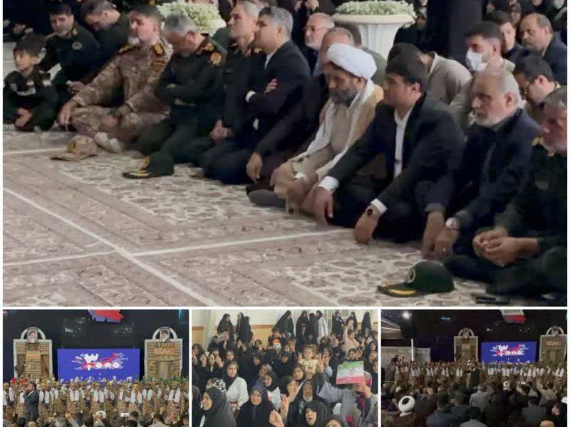 🟩 اجلاسیه بزرگ ۶۴۴ شهید شهرستان شیروان در مصلی امام خامنه‌ای برگزار شد