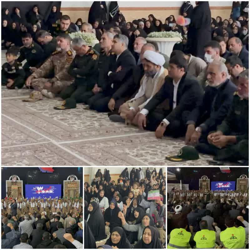 🟩 اجلاسیه بزرگ ۶۴۴ شهید شهرستان شیروان در مصلی امام خامنه‌ای برگزار شد