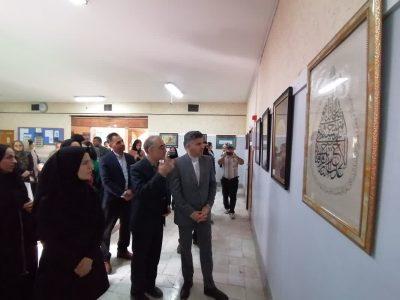 افتتاح نمایشگاه خوشنویسی ایران جان در شهرستان شیروان
