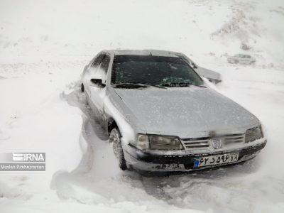 مسیر همدان-سنندج به دلیل کولاک شدید مسدود شد
