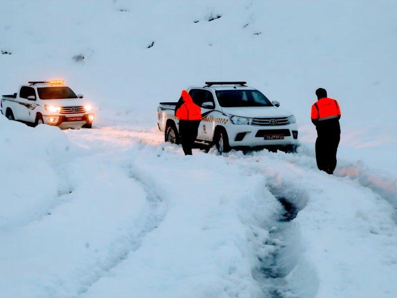 محورهای دهق و هنده به رضا آباد در گلپایگان مسدود است