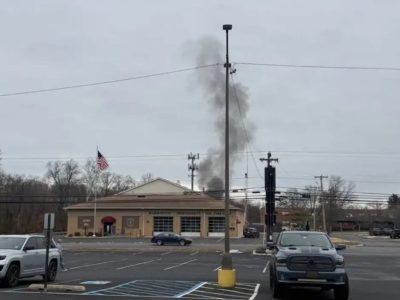 سقوط دو بالگرد پس از برخورد هوایی در نیوجرسی آمریکا + فیلم