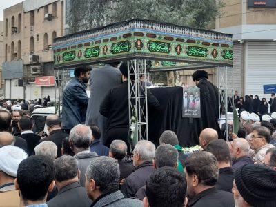 مراسم تشییع آیت الله سیدعلی شفیعی در اهواز برگزار شد