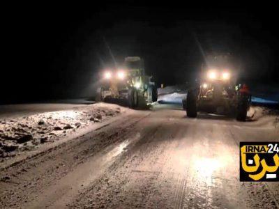 یخزدگی و لغزندگی جادههای سمنان؛ هشدار راهداری به رانندگان محورهای کوهستانی + فیلم