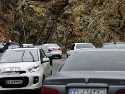 ترافیک سنگین در محورهای چالوس، هراز و آزادراه تهران – پردیس