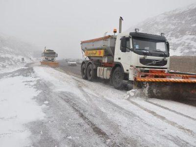 فیلم| برف گردنه های همدان را فرا گرفت