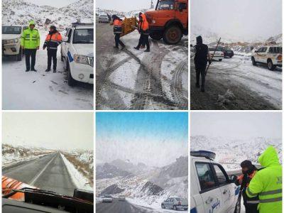 جاده های آذربایجان شرقی برفی است/ توصیه پلیس راه پرهیز از سفرهای غیرضرور
