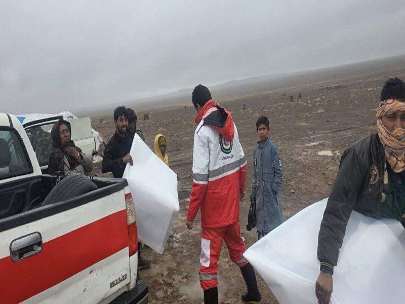 امدادرسانی هلالاحمر خراسان جنوبی به ۲۳۵ شهروند حادثه دیده در بارندگی
