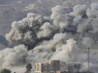 بمباران استان ضالع یمن توسط عربستان