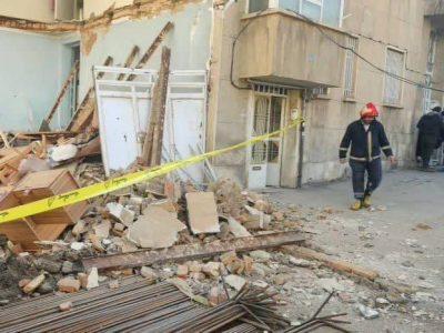 گودبرداری باعث ریزش یک ساختمان در همدان شد