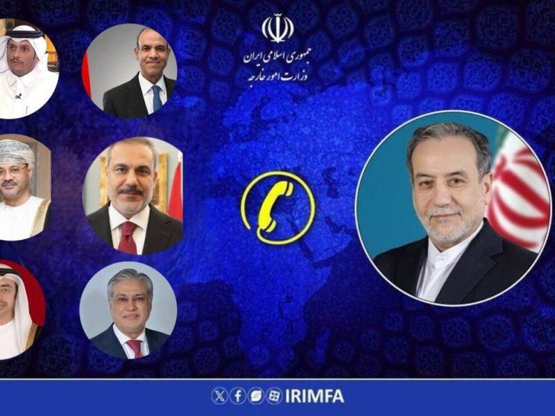 تاکید وزرای خارجه ایران و شش کشور عربی-اسلامی بر ضرورت مدیریت مسئولانه شرایط منطقه