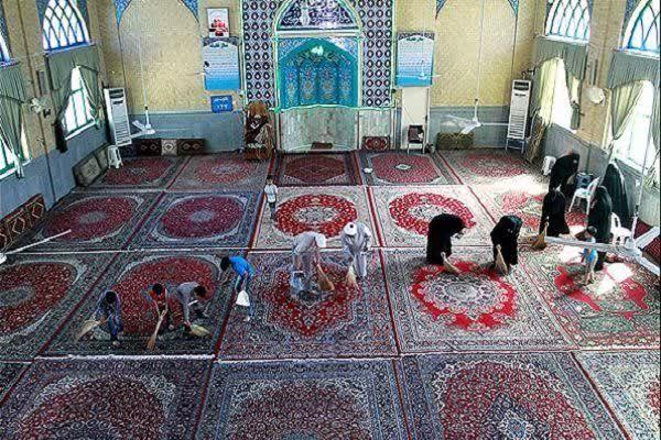 غبارروبی مساجد شیروان در آستانه ماه مهمانی خدا / آمادهسازی ۲۲۰ خانه نور برای استقبال از رمضان