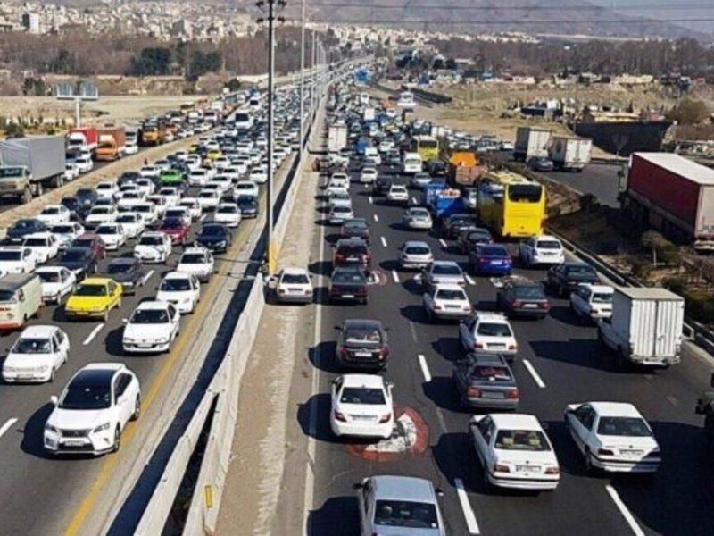 ترافیک سنگین در آزادراه های البرز؛ انسدادمقطعی درجاده کندوان