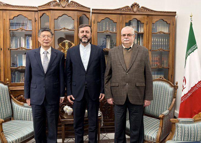 رایزنی غریب‌آبادی با سفرای روسیه و چین