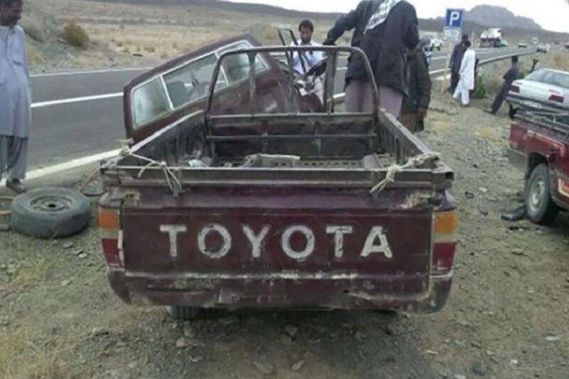 برخورد ۲ وانت در سراوان ۴ کشته و ۲۱ مصدوم بر جا گذاشت