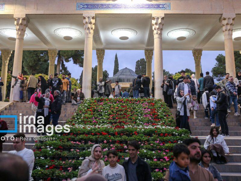 حضور گردشگران در میعادگاههای فرهنگی شیراز؛ حافظیه صدرنشین محبوبیت در پنج روز نخست بهار