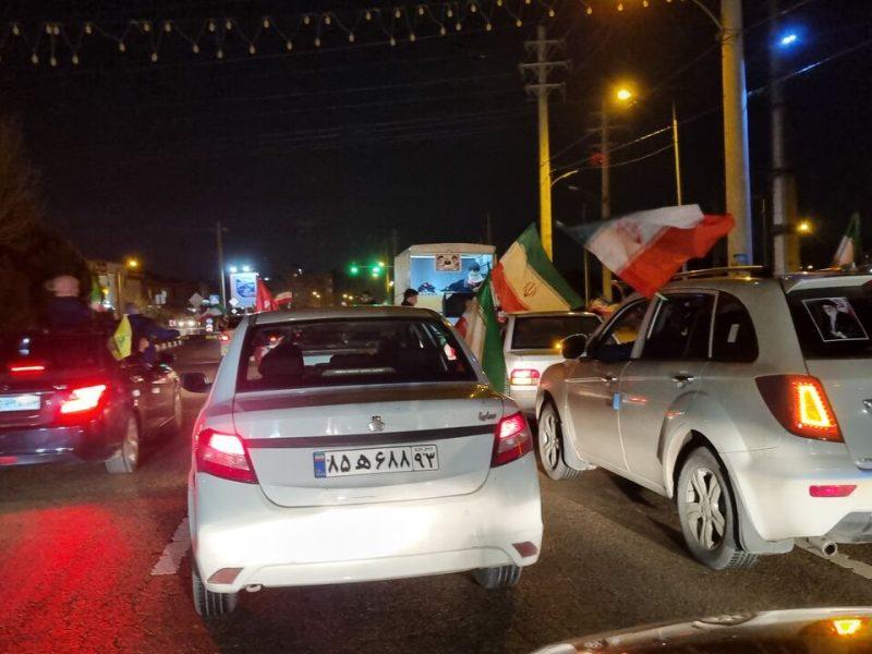 پنج شب خروش برای آرمان‌ها؛ کاروان‌های خودرویی شیراز در حمایت از انقلاب به راه افتاد