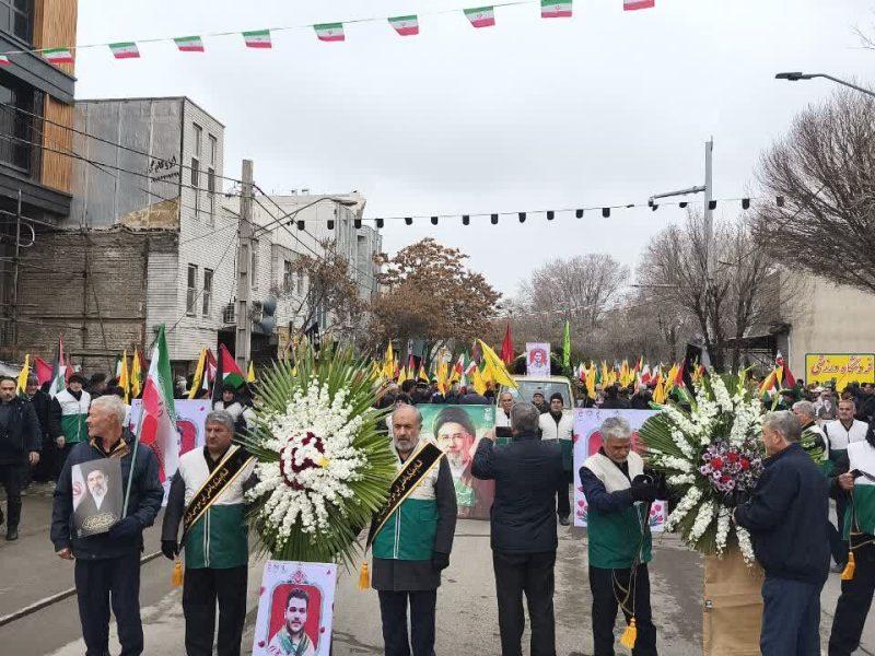 پیکر مطهر شهید مدافع وطن در زنجان تشییع شد
