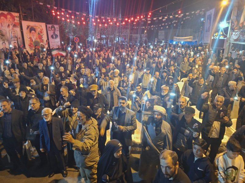 فیلم | تجلیل گرمساریها از قدرت موشکی ایران در بیستوششمین «شب اقتدار»