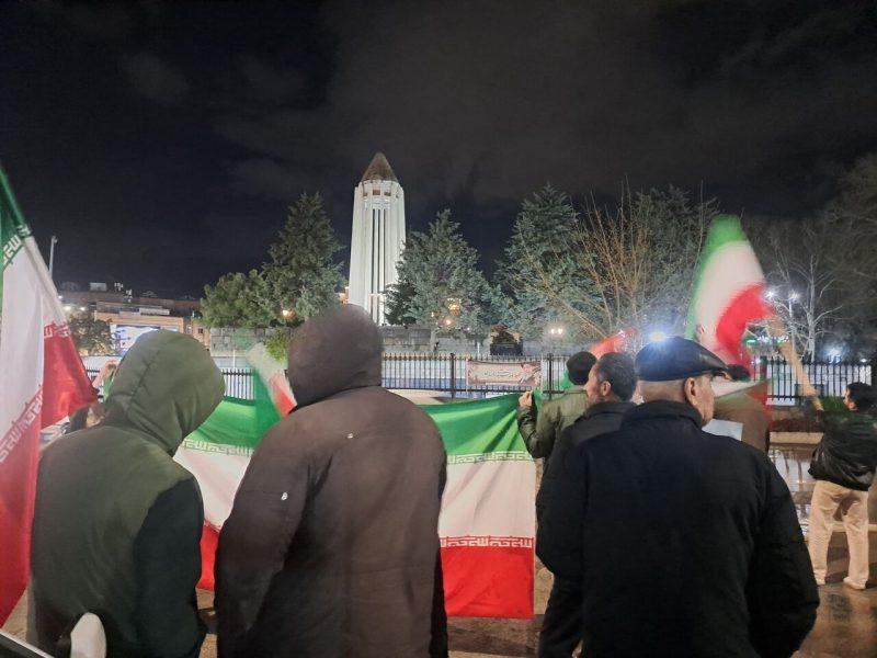 نوای همدلی در شب بارانی همدان