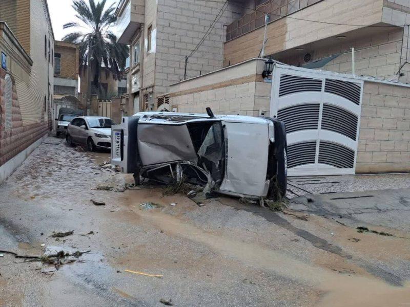 سیل در جهرم؛ ۴۰۰ نقطه شهر دچار خسارت شد